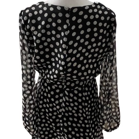 NWOT Taylor Navy Polka Dot Taylor Dress - Picture 5 of 8